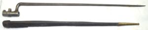 M1871 Rolling Block triform socket bayonet with scabbard.
