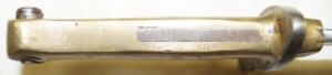 Brass hilted Ersatz bayonet with scabbard converted to Export Pattern.