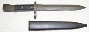 Haitian Issued UZI bayonet with CORRECT scabbard.