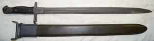 Vietnam Era M1917 trenchgun bayonet with scabbard.