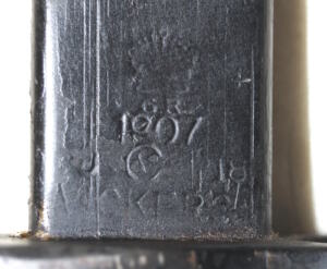 P1907 bayonet with scabbard.
