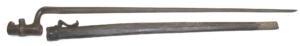 M1871 Rolling Block triform socket bayonet and frog.