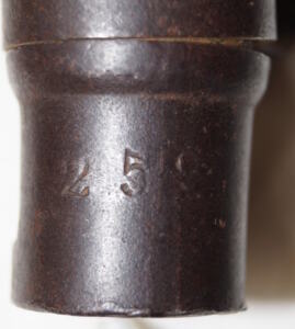 M1871 Rolling Block triform socket bayonet and frog.