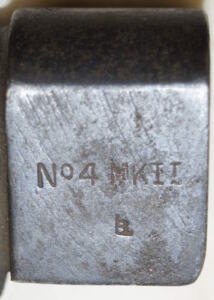 No 4 MkII spike bayonet with scabbard.
