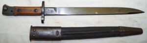 MkIII* bayonet with scabbard.