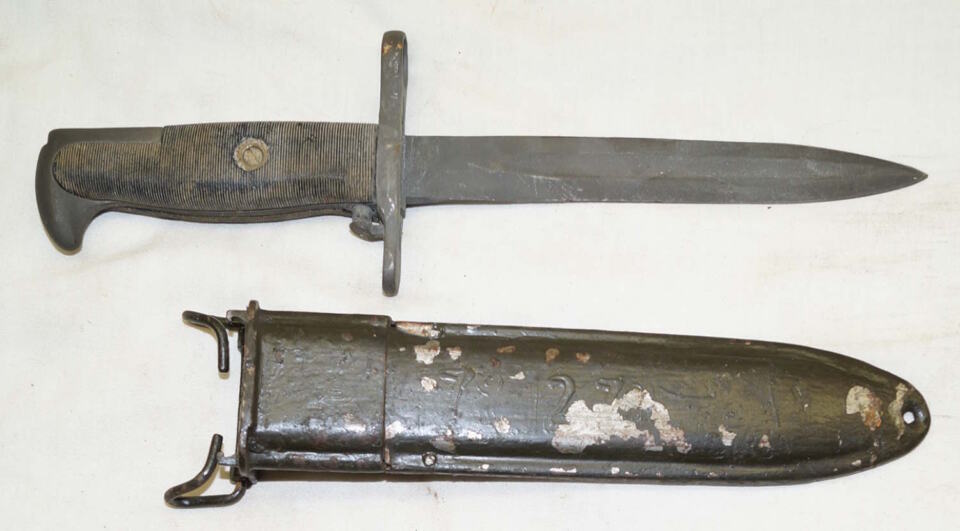 ROK M5 bayonet with scabbard.