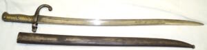 M1867 Rolling Block yataghan bayonet with scabbard KIRSCHBAUM Knight’s head