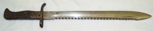 Rivetted hilt ersatz sawback bayonet.