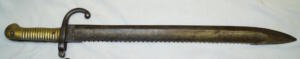 M1868 Pioneer sawback bayonet.