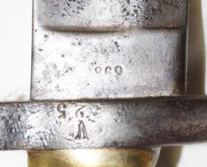M1868 Pioneer sawback bayonet.