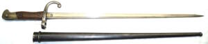 M1879 Peabody bayonet with scabbard.