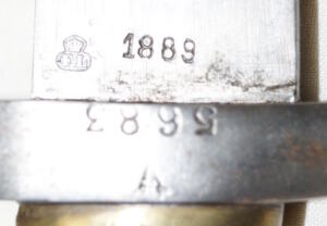 M1880 Comblain Sawback bayonet.