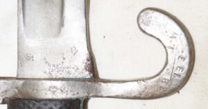 M1873 Yataghan bayonet with scabbard.