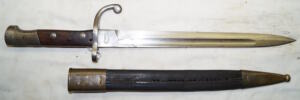 M1908 bayonet with brass bound leather scabbard ALEX COPPEL SOLINGEN