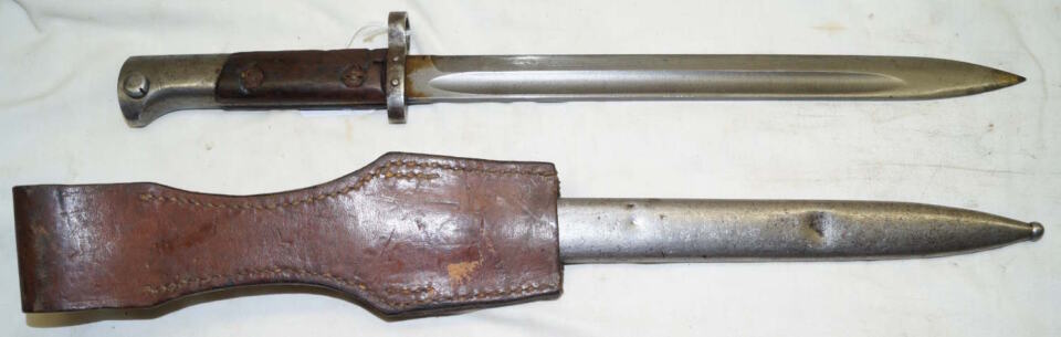 VZ24 bayonet with scabbard and frog.