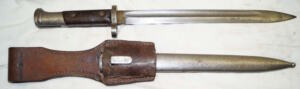 VZ24 bayonet with scabbard and frog.
