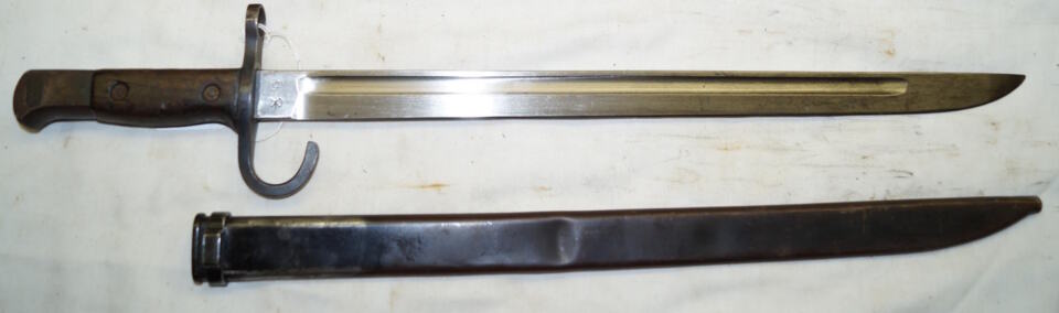 T30 bayonet with scabbard.