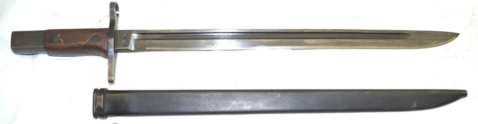 T30 bayonet with scabbard.
