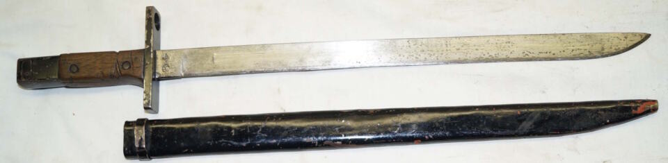 T30 bayonet with scabbard.