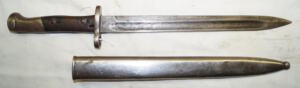 M1908 bayonet with scabbard.