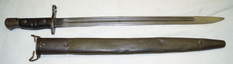 M1917 bayonet with scabbard.