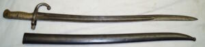 M1867 Rolling Block yataghan bayonet with scabbard.
