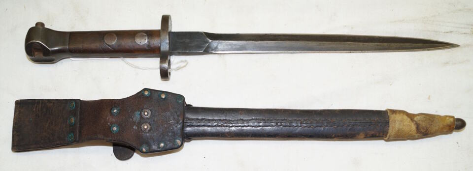 M1895 No.1 NM Carbine bayonet with scabbard.