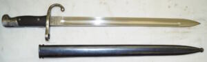 M1909 bayonet with scabbard GENDARMERIE GN with crest intact.