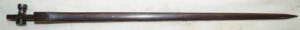 Moschetto folding triform spike bayonet with complete catch assy but no housing.