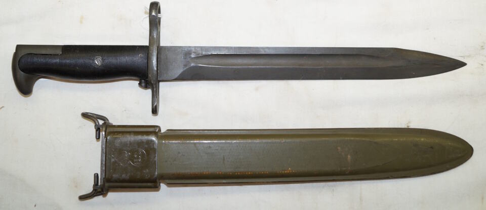 M1 Bayonet with M7 scabbard.
