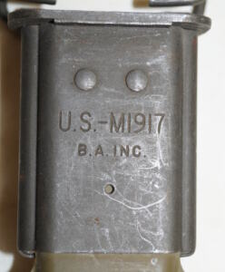 Vietnam era M1917 trenchgun bayonet SCABBARD ONLY.