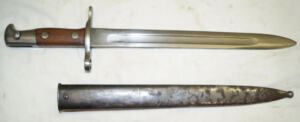 M1889 bayonet with scabbard.