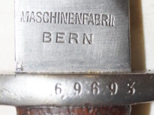 M1889 bayonet with scabbard.