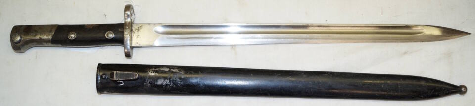 Israeli contract Yugo M1924 bayonet with scabbard.