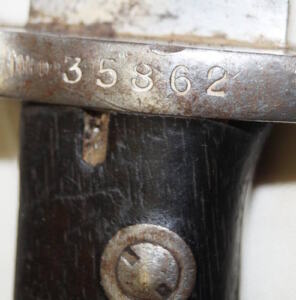 Israeli contract Yugo M1924 bayonet with scabbard.