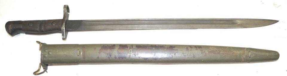 P1913/M1917 bayonet with scabbard.
