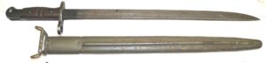 P1913/M1917 bayonet with scabbard.