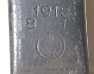P1913/M1917 bayonet with scabbard.