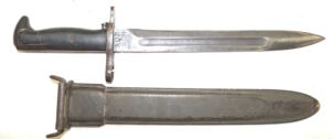 M1 bayonet with M7 (M3A1) scabbard.