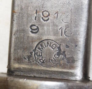 P1913 bayonet with almond stud scabbard.