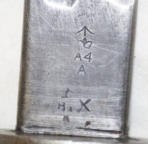P1913 bayonet with almond stud scabbard.