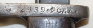 M1916/24/35 Gendarmerie bayonet with scabbard.