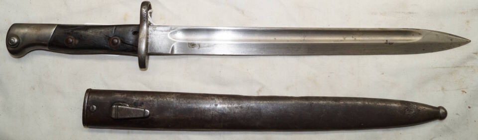 M1904 bayonet with scabbard.