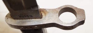 Bulgarian Made M1895 Steyr Carbine bayonet with scabbard.