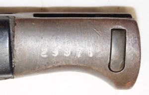 M1949 bayonet with scabbard.