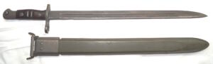 WWII M1917 TRENCHGUN Bayonet with WWII Scabbard.
