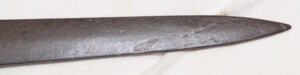 Y:1903/14 bayonet Star marked ricasso BREDA Blade is dark with some pitted spots.