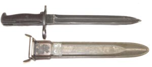 BM59 bayonet with scabbard.