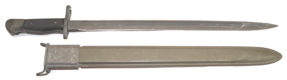 Vietnam Era M1917 Trench gun bayonet with scabbard.
