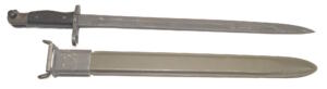 Vietnam Era M1917 Trench gun bayonet with scabbard.